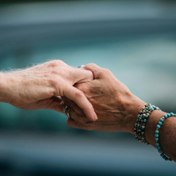 hands touching